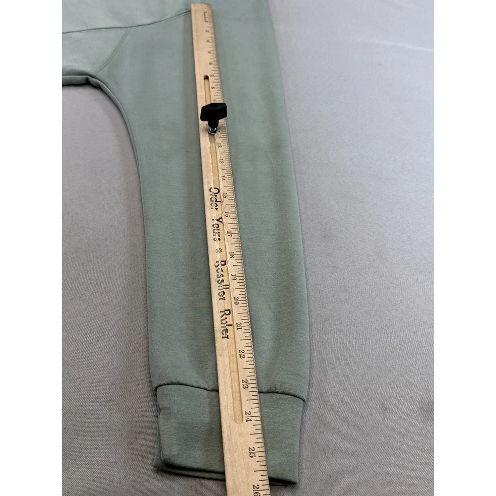 ANRABESS Half Zip Sweatshirt M Mint Green Long Sleeve Relaxed Fit Fleece